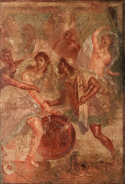 Ο Αχιλλέας στο Νησί της Σκύρου. National Archaeological Museum of Naples: MANN 9423. Image ©Photographic Archive, National Archaeological Museum of Naples.