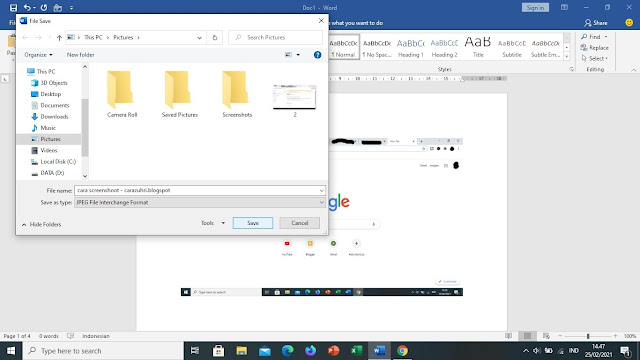 Cara Screenshoot di Laptop, PC atau Komputer