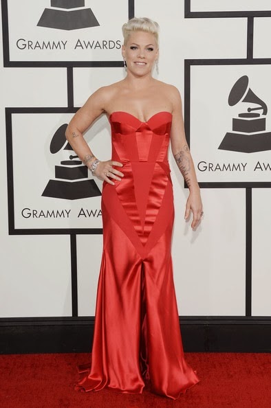 Pink attends the 56th GRAMMY Awards at Staples Center