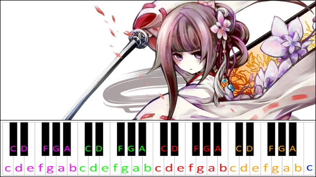 Saika (Deemo) Piano / Keyboard Easy Letter Notes for Beginners