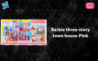  Barbie three-story town house-Pink