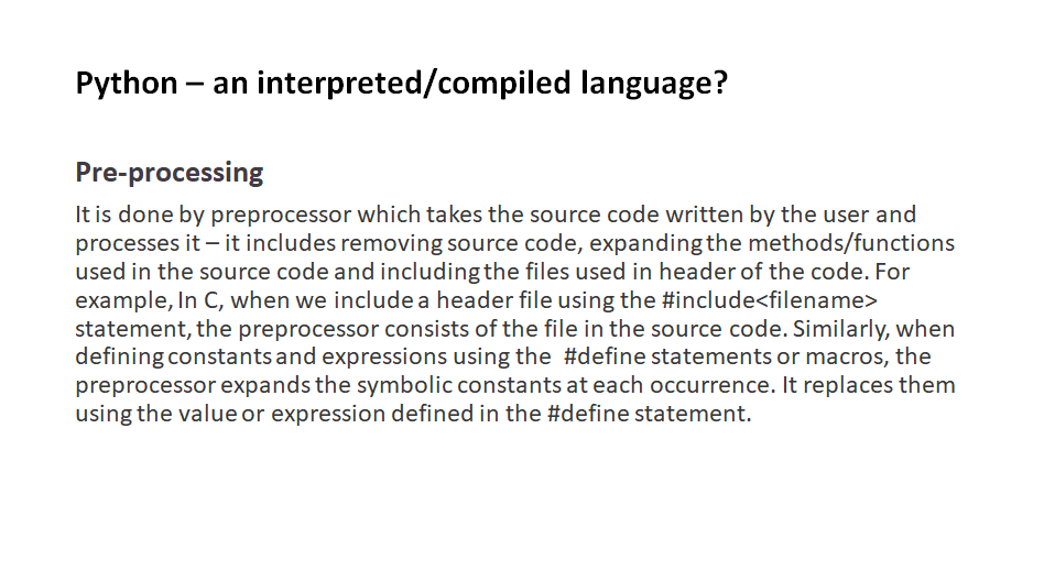 Python – an interpreted/compiled language? - 2