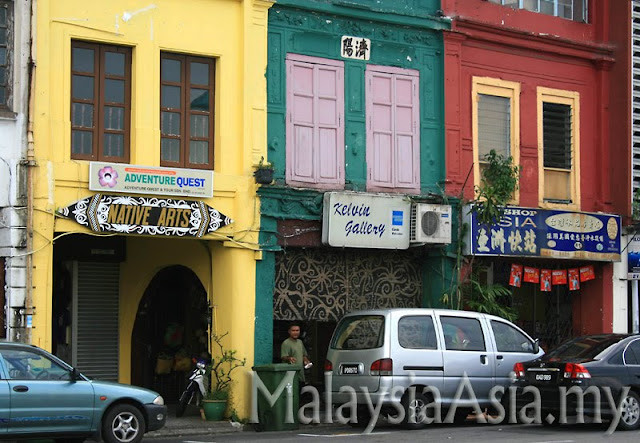 Shops at Kuching Main Bazaar