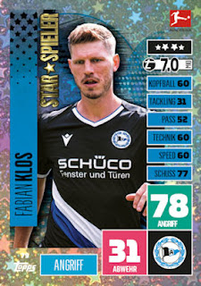 Topps Match Attax Bundesliga 2020-2021 DSC Arminia Bielefeld Set