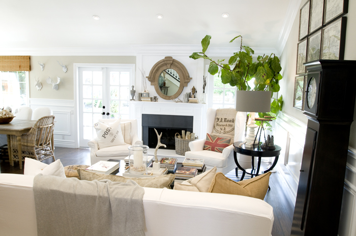 Farrow and Ball Shaded White on Modern Country Style