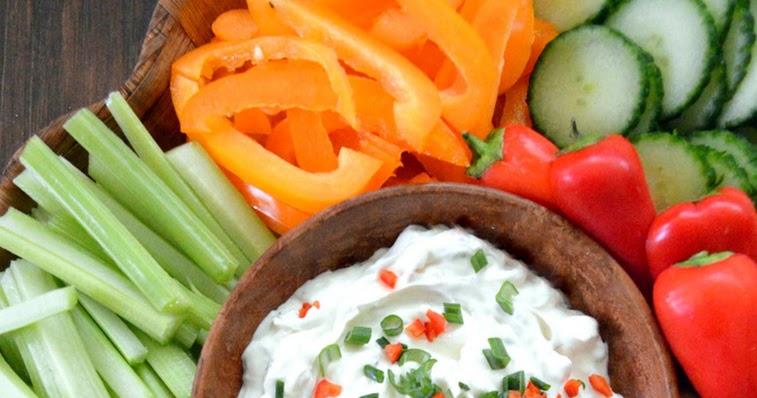 Joyously Domestic: Cool  Creamy Vegetable Party Dip