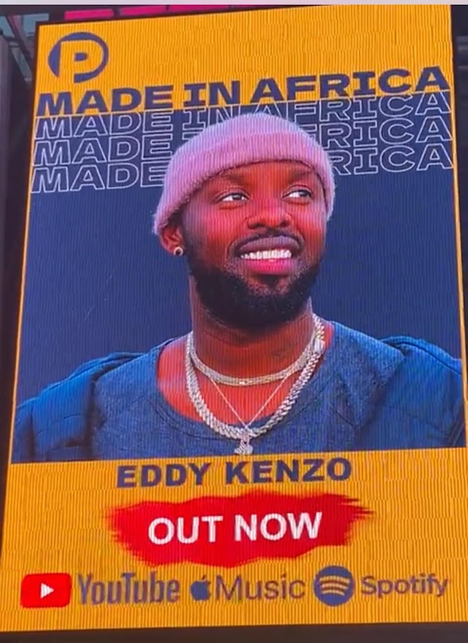 Made in Africa: Ugandan Music-Star Eddy Kenzo Launches New Album On New-York’s Times Square Bilboard