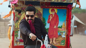 Jr NTR Riksha Ride HD Image In Jai Lava Kusa