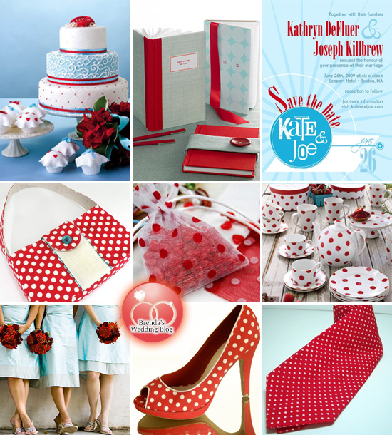 wedding red and turquoise color scheme