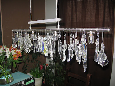 antique crystals pendant lamp