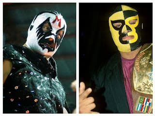 Mil Máscaras y Pierroth Jr. en WWE Superstars of Wrestling.