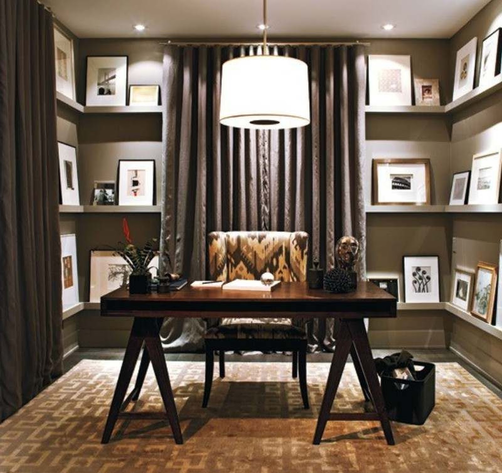 5 Tips How to Decorating an Artistic Home Office - Interior Design Ideas