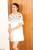 Lavanya Tripathi in Summer Style Spicy Short White Dress at her Interview  Exclusive 237.JPG