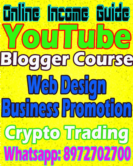 Online Income Guide : Youtube Blogger Course - Web Design Crypto Trading
