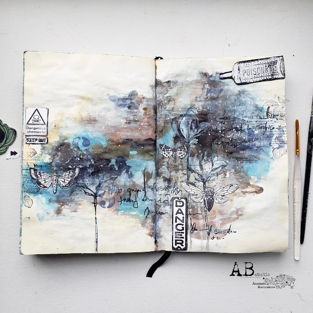 @nastyalena #artjournal #mixedmedia #abstudio #finnabair