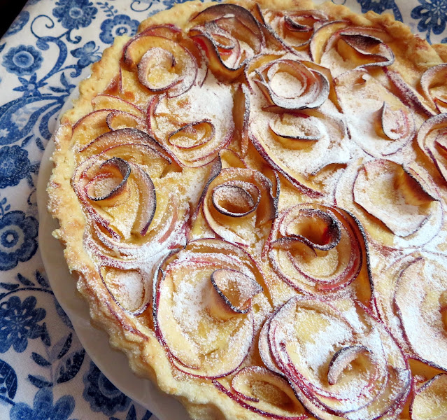 Apple & Cardamom Custard Tart