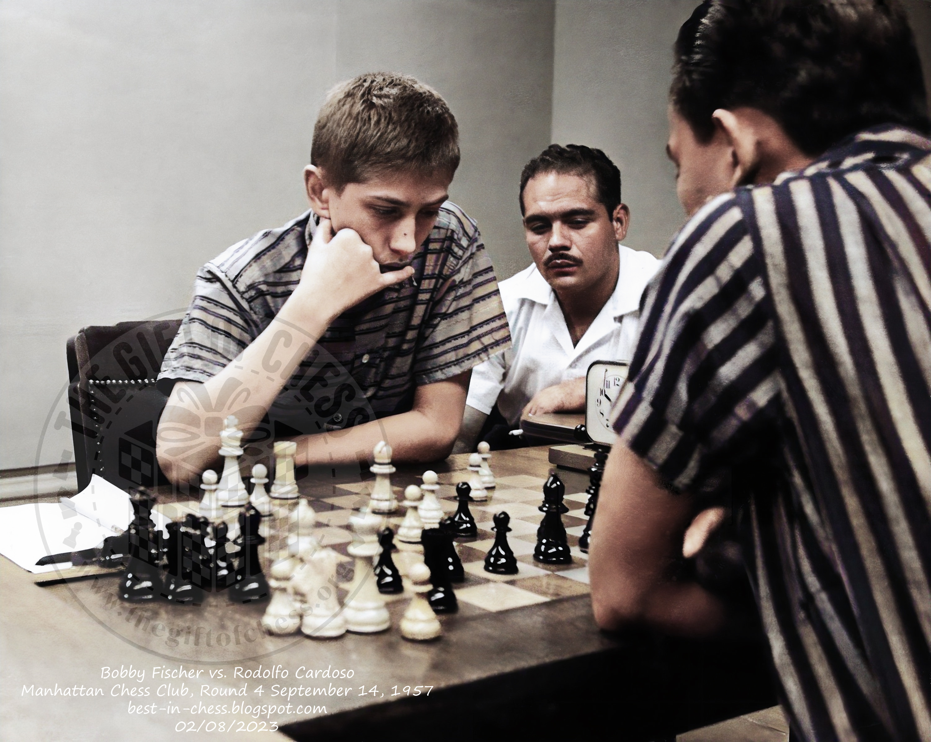World blindfold chess champion G Koltanowski playing chess News
