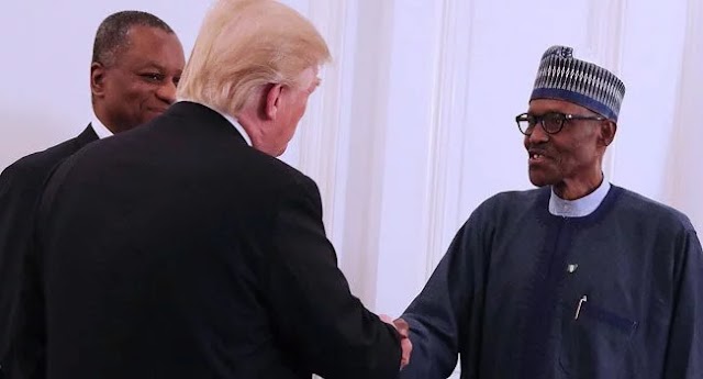 PRESIDENT MUHAMMADU BUHARI DISCUSSED WITH DONALD TRUMP