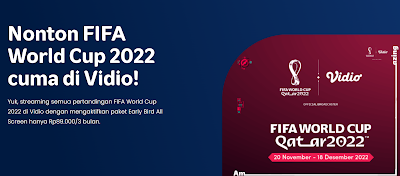 Paket Internet Vidio Bundling Telkomsel untuk Nonton World Cup 2022