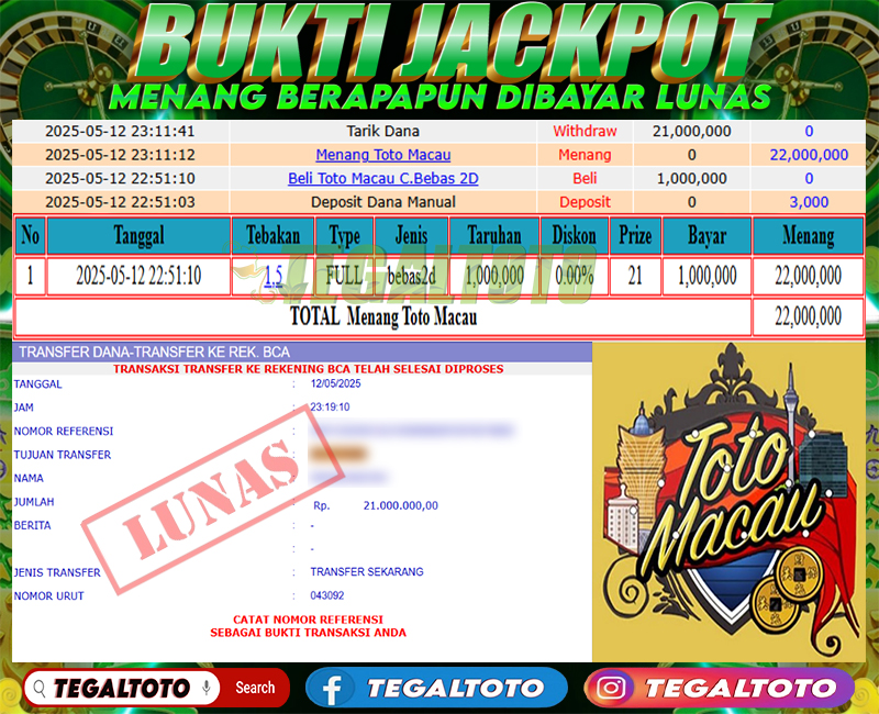 Bukti Jackpot