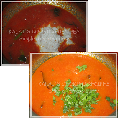 Simple Tomato Curry / Thakkali Kuzhambu - South Indian Style