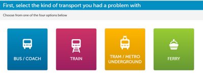 FixMyTransport options