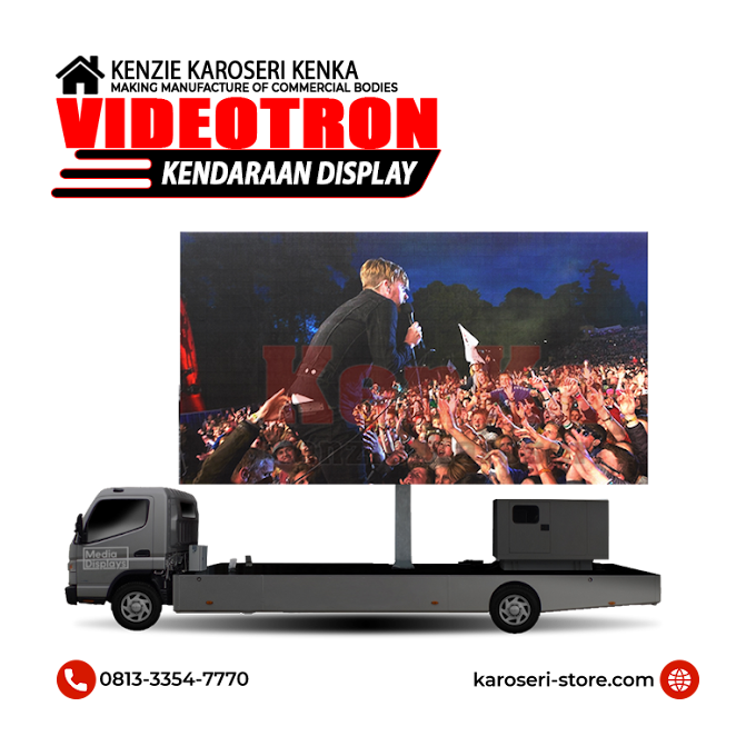 Pembuatan Karoseri Mobil Display - Karoseri Videotron