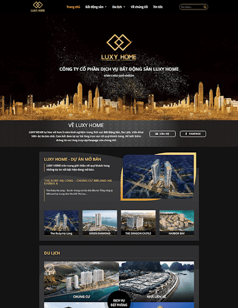 giao dien web bat dong san luxy home dep nhanh chuan seo