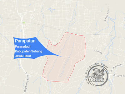PETA : Desa Parapatan, Kecamatan Purwadadi