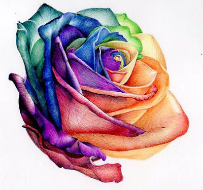 watercolor rose tattoo