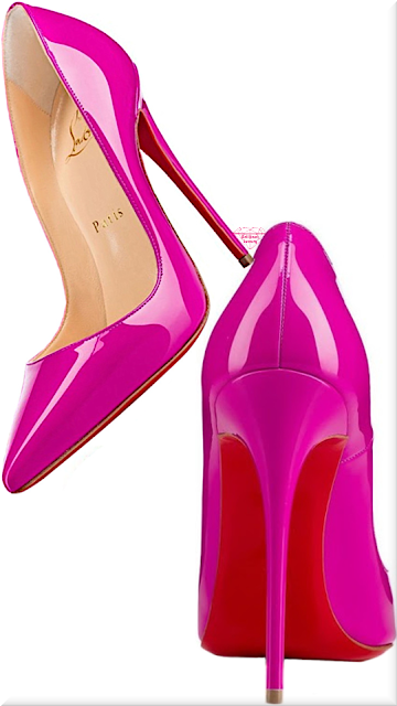 ♦Pink Christian Louboutin So Kate patent leather high heel pumps #christianlouboutin #shoes #pink #brilliantluxury