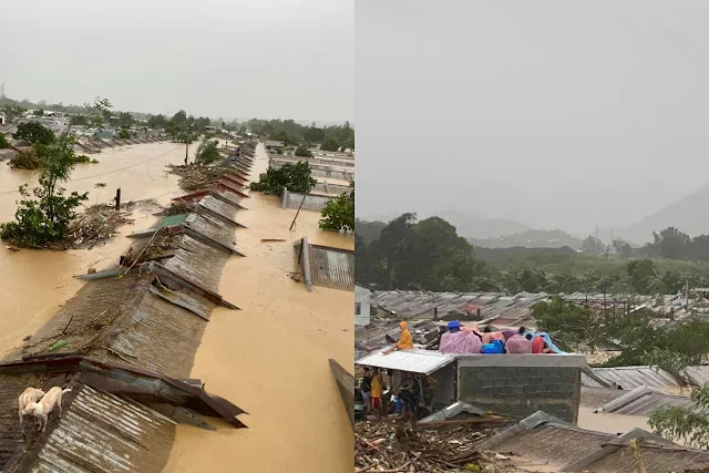 Residents in some parts of Rizal need urgent rescue, as flood waters reached the roof of their houses