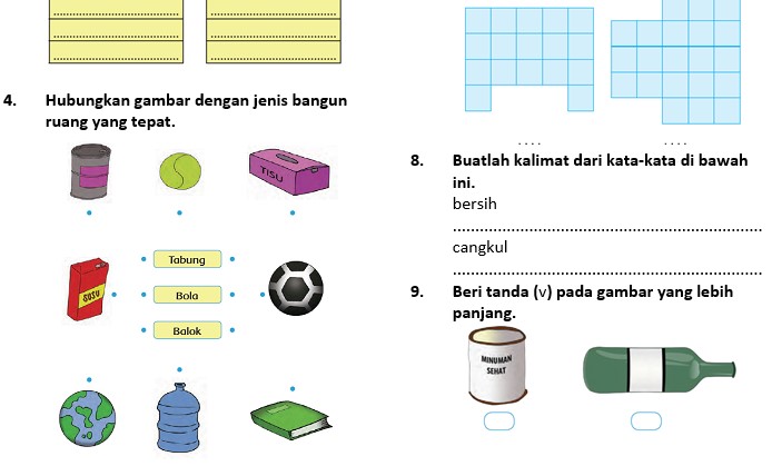  Soal  Uas Kelas 1 Sd Semester 2 Kurikulum 2013 Revisi 2021 