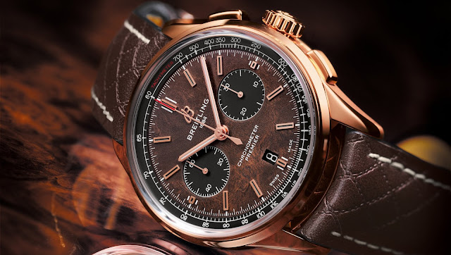 breitling bentley premier 01 18k red gold