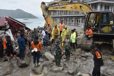 Pj Gubsu Tinjau Lokasi Bencana Alam Di Baktiraja