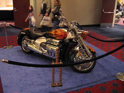 Custom Honda Valkyrie Rune Motorcycle at the Portland International Auto Show in Portland, Oregon, on January 28, 2006