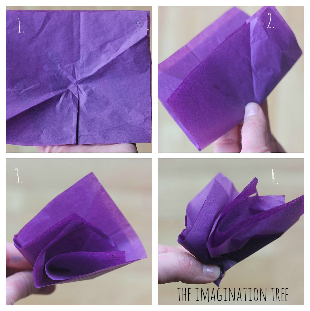 easy origami flower napkin Paper How Tissue to Make Flowers