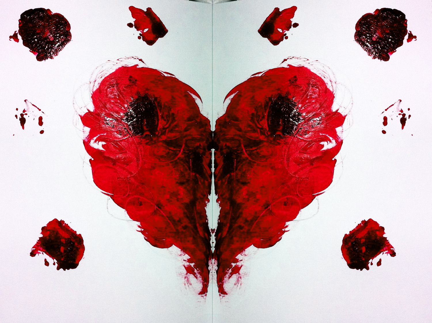 HEART A DAY: Day 129 ~ Rorschach [heart] test