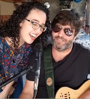 Adriano e Marina em live de 1º de Agosto