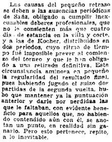 Torneo Premio Navidad Madrid 1930, recorte de prensa