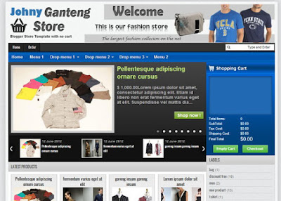 Johny Ganteng Cart - Online Shopping Store Blogger Template