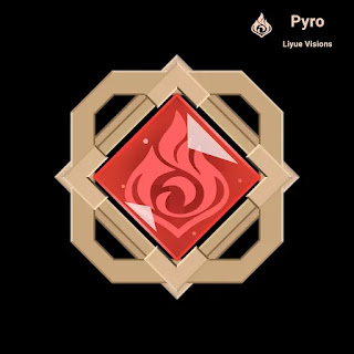 Liyue Vision Pyro Vector Graphic 1