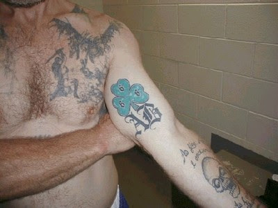 Aryan Brotherhood tattoos aka AB, Alice, Alice Baker, is a prison gang that