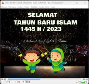 video kartun ucapan tahun baru islam 2023