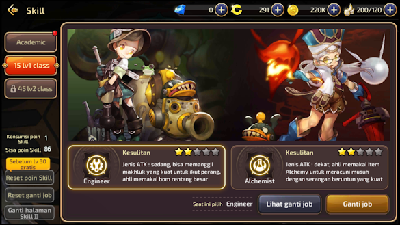 Berikut Ini Merupakan Class Dengan Job Dragon Nest M-Sea