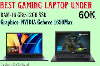 gaming laptops under 60k