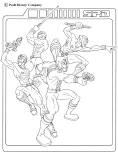 Power Rangers Coloring Pages 