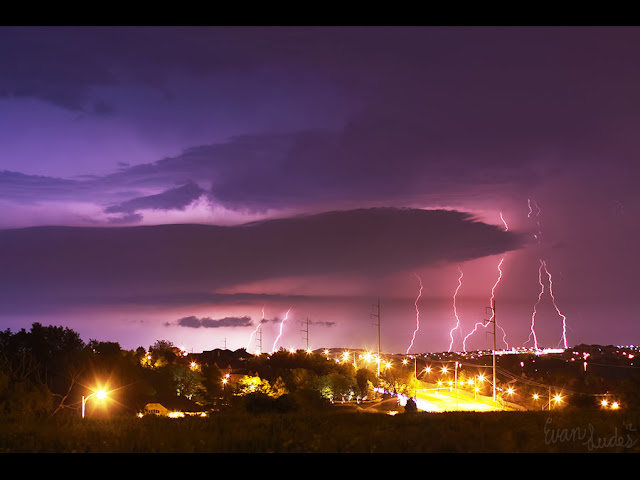 dangerous electric storm lightning