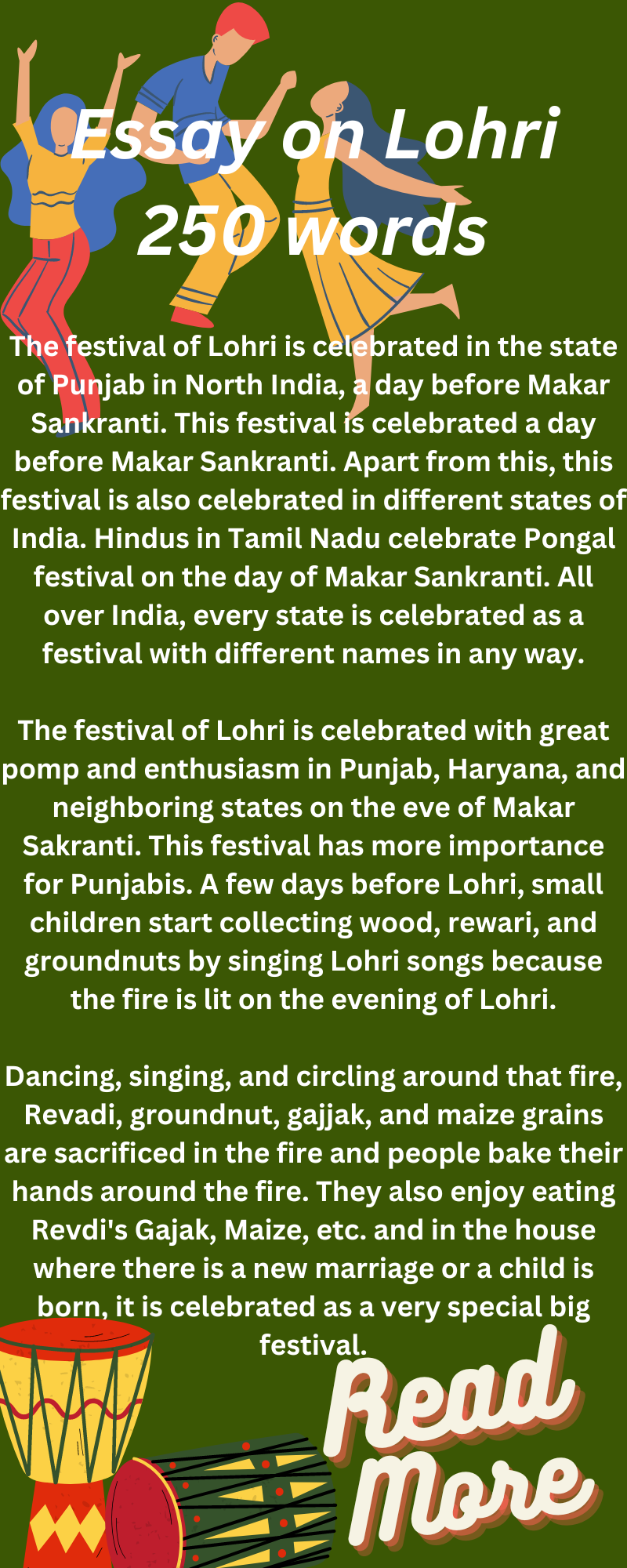 paragraph on lohri in english