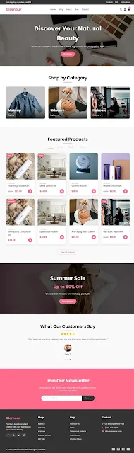 Cosmetics Website Template